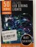 LED INDOORS STRING LIGHTS 5 METERS MULTI COLOURED BATTERY OPERATED 